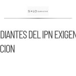 Estudiantes del IPN bloquean Eje Central para exigir atención
