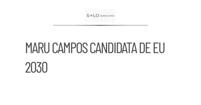 Maru Campos podría ser la candidata de EU para la Presidencia 2030