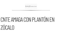 CNTE reinicia diálogo con Segob y amenaza con plantón en Zócalo
