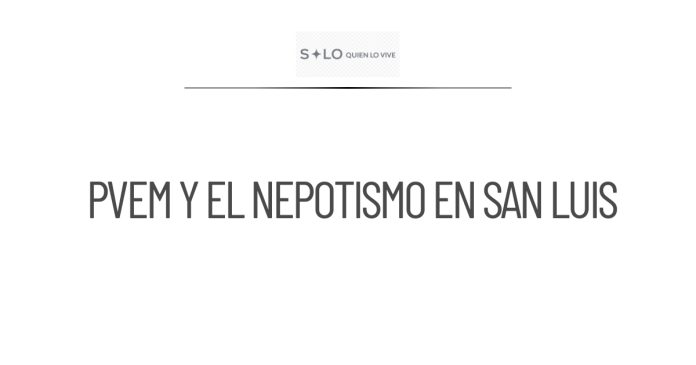 PVEM critica el nepotismo, pero considera a esposa de Gallardo