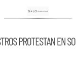 Protesta de maestros de CNTE en acto de Sheinbaum en Sonora