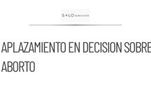 Suprema Corte aplaza decisión sobre aborto en Aguascalientes