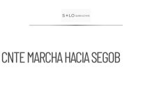 CNTE realiza marcha hacia la Secretaría de Gobernación
