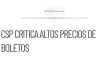 CSP explica su ausencia al Estadio y critica los precios de boletos