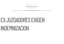 Ex juzgadores se manifiestan en el Senado y la Segob por indemnización