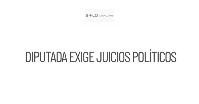 Diputada de MC exige instalación de Subcomisión para juicios políticos
