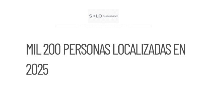 Sheinbaum reporta localización de mil 200 personas desde 2025