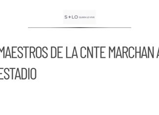 Maestros de la CNTE marchan hacia el Estadio Ciudad de México