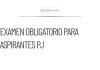 Aspirantes a PJ deberán presentar examen de conocimientos