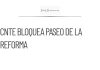 Bloqueo de la CNTE en Paseo de la por exigencias laborales