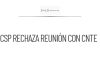CSP rechaza reunión con la CNTE y remite a Segob y SEP