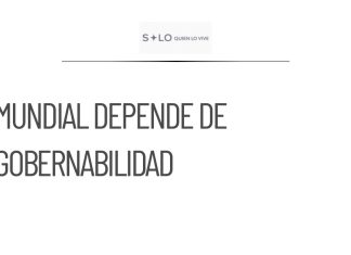 CSP asegura que la inauguración del Mundial dependerá de la gobernabilidad