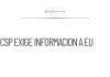 CSP critica a EU por no informar sobre paradero de ‘Mayo’
