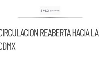Reabren circulación en la México-Cuernavaca hacia la CDMX