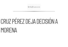 Cruz Pérez entrega a Morena decisión sobre la candidatura en Chihuahua