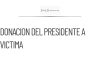 Presidente de la Corte ayuda a víctima de robo con donación