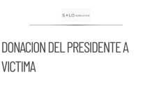 Presidente de la Corte ayuda a víctima de robo con donación