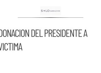 Presidente de la Corte ayuda a víctima de robo con donación
