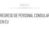 SRE reconoce posible regreso de personal consular en EU