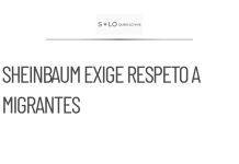 Sheinbaum pide a EU no criminalizar a migrantes