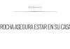 Rubén Rocha asegura que se encuentra en su domicilio en Culiacán