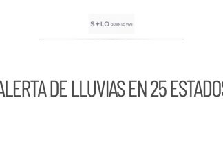 Alerta de lluvias intensas y mar de fondo en 25 estados