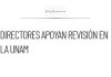 Directores de la UNAM apoyan revisión del proceso de ingreso