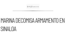 Marina asegura armamento y rescata a secuestrado en Sinaloa