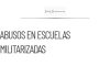 Sheinbaum reconoce abusos en escuelas militarizadas