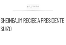 Sheinbaum recibirá al Presidente de Suiza y empresarios en Palacio