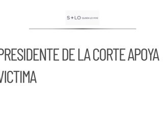 Presidente de la Corte apoya a víctima de robo con coperacha