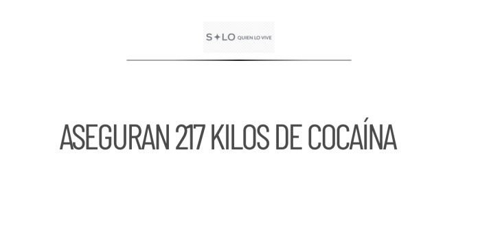 Aseguran 217 kilos de cocaína en Tlalpan durante operativo