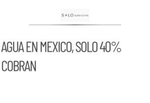 Organismos de agua en México solo cobran 4 de cada 10 litros suministrados