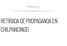 Alcalde de Chilpancingo anuncia retiro de propaganda pública